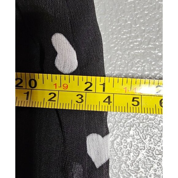 Anthropologie Maeve Womens OS Sheer Ditsy Heart‎ Kaftan Cover Up Dress NWT - Picture 12 of 14